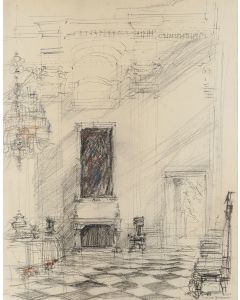 Henryk Dąbrowski, Sala Biała w pałacu w Wilanowie, 1964 - pic 1