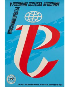 Autor nieznany, "V Polonijne igrzyska sportowe", plakat, 1984 - pic 1