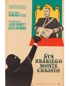 Zygmunt Anczykowski, Plakat filmowy "Syn hrabiego Monte Christo", reż. Rowland V. Lee, 1957 - pic 1