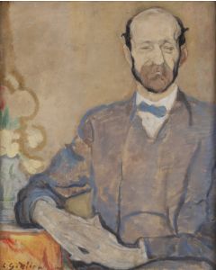Leopold Gottlieb, Portret profesora Georgesa Bohna, po 1910 - pic 1