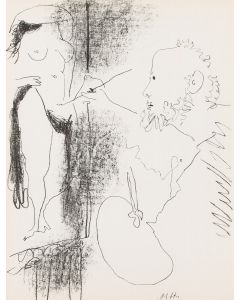 Pablo Picasso, "Le Peintre et son Modele" ("Malarz i jego modelka"), 1964 - pic 1