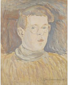 Jan Szancenbach, "Autoportret młodzieńczy w żółtym swetrze", 1948 - pic 1